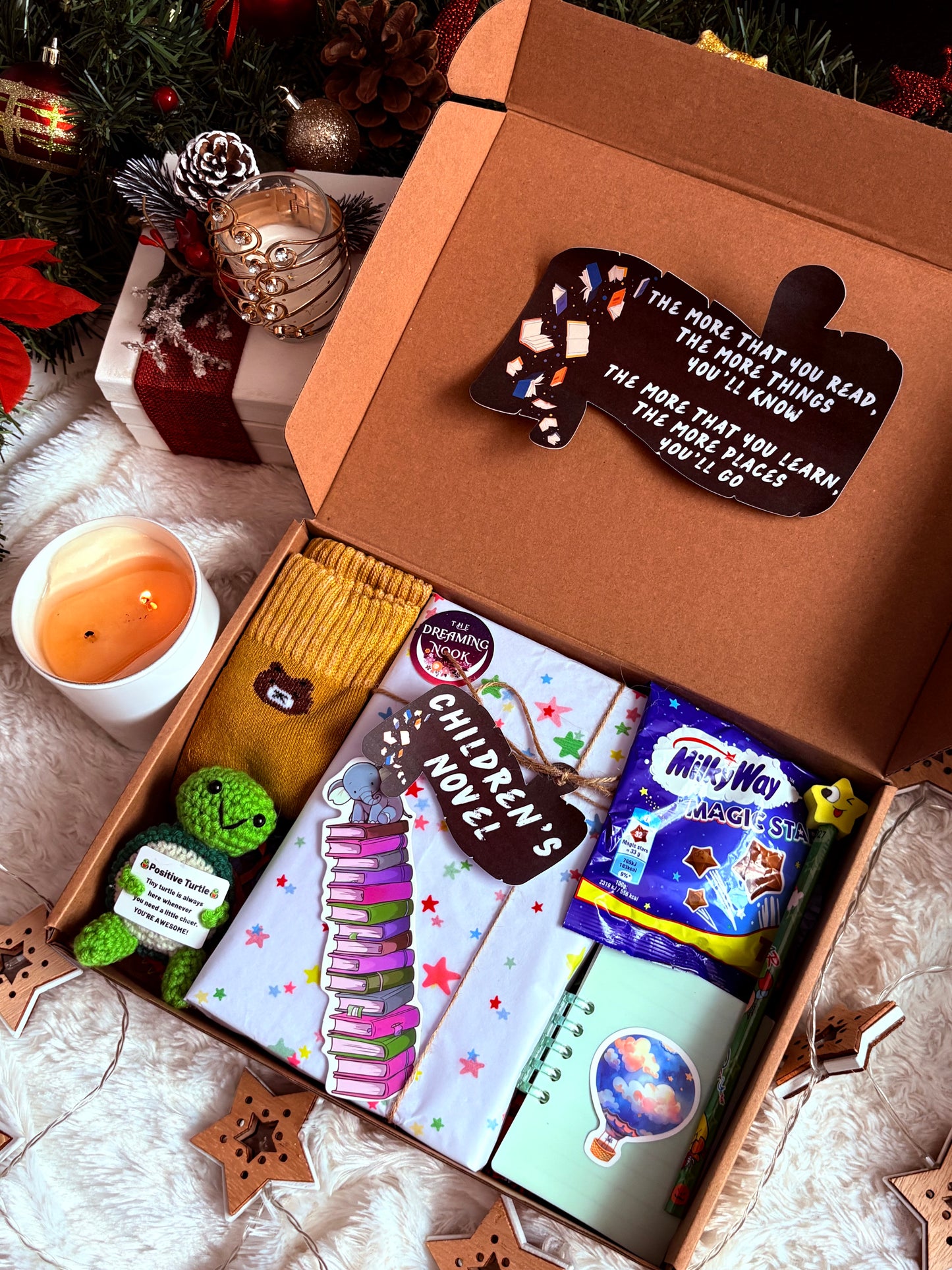 Children's Blind Date with a Book Gift Box | Novel, Plush, Socks