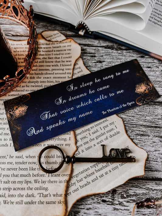 Phantom of the Opera Quote Bookmark